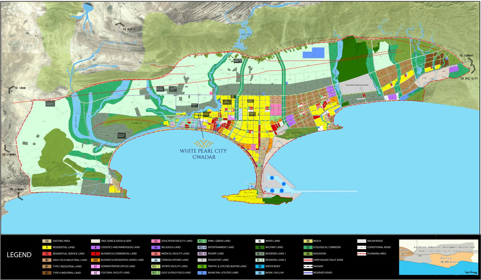 White Pearl City Gwadar official land-use masterplan